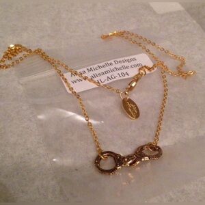Alisa Michelle Handcuffs Necklace “Ball & Chain”